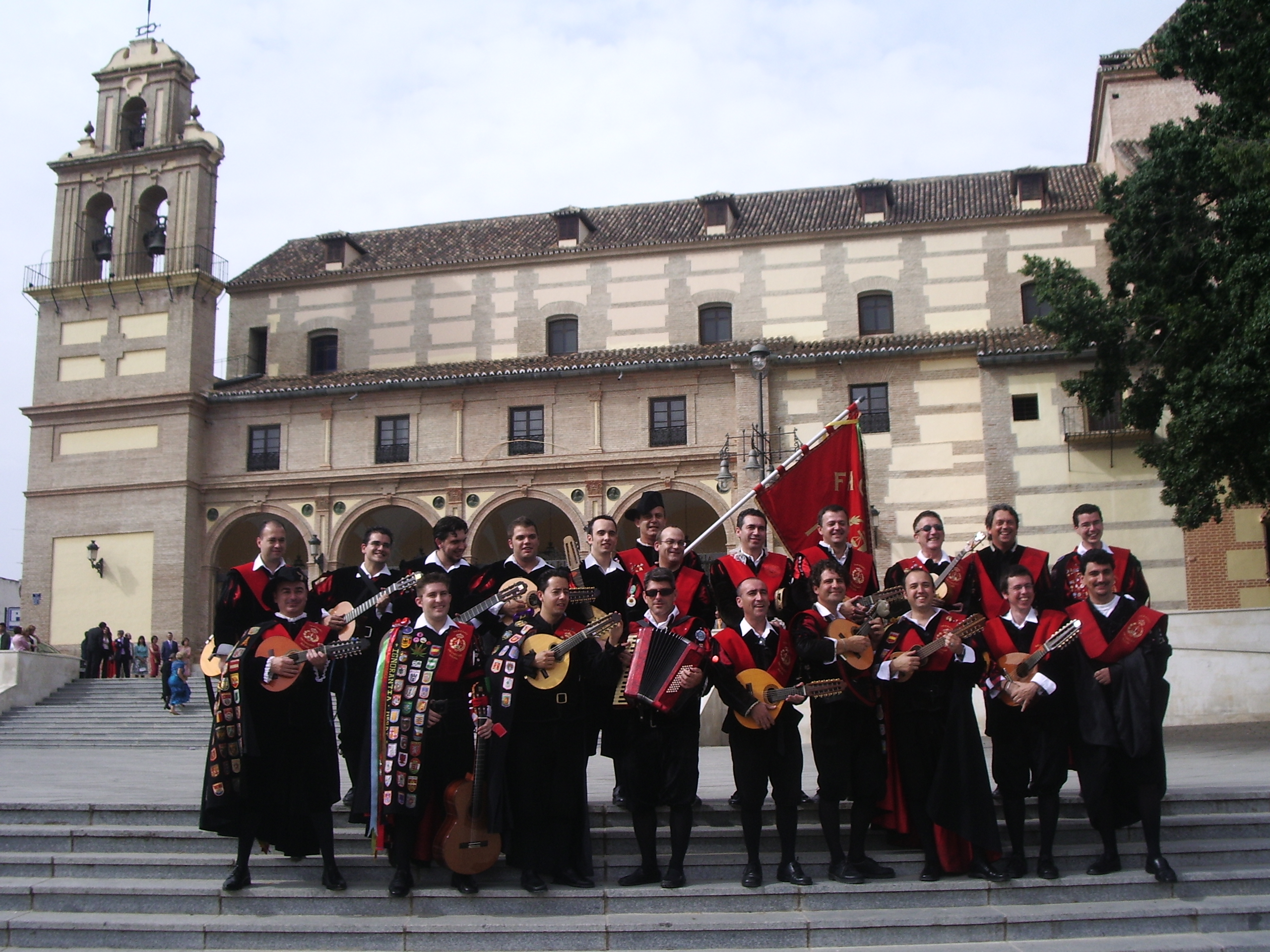 Tuna de Derecho de Málaga en una foto de grupo de los años noventa